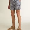 Herenboxershort met lichtblauwe en witte maritieme print