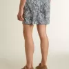 Herenboxershort met lichtblauwe en witte maritieme print