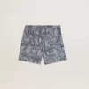Herenboxershort met lichtblauwe en witte maritieme print