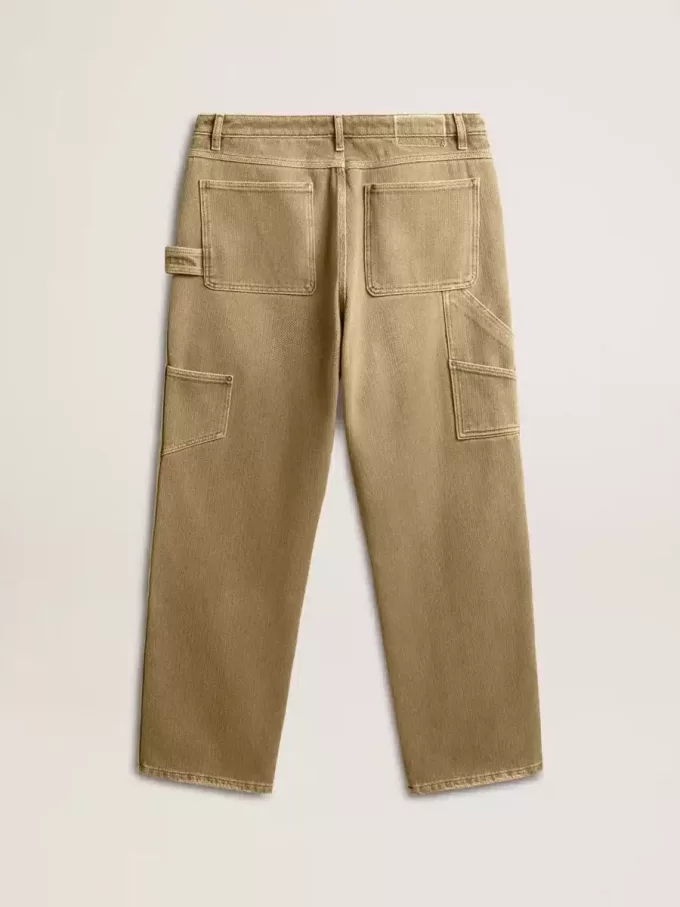 Herenbroek van katoen met distressed-effect