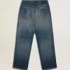 Herenjeans met losse pasvorm en medium wassing voor Chinees Nieuwjaar