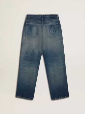 Herenjeans met losse pasvorm en medium wassing voor Chinees Nieuwjaar