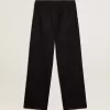 Herenjoggingbroek van donkerblauwe wol