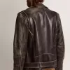 Herenmotorjack van distressed leer