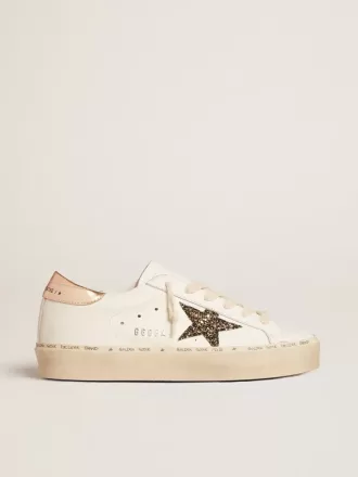 Hi Star LTD met zwarte en gouden glitterster en gouden hiellip