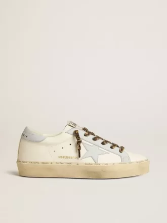 Hi Star LTD van leer met lichtblauwe leren ster en hielstuk