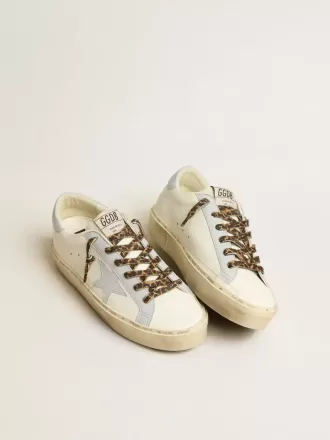 Hi Star LTD van leer met lichtblauwe leren ster en hielstuk