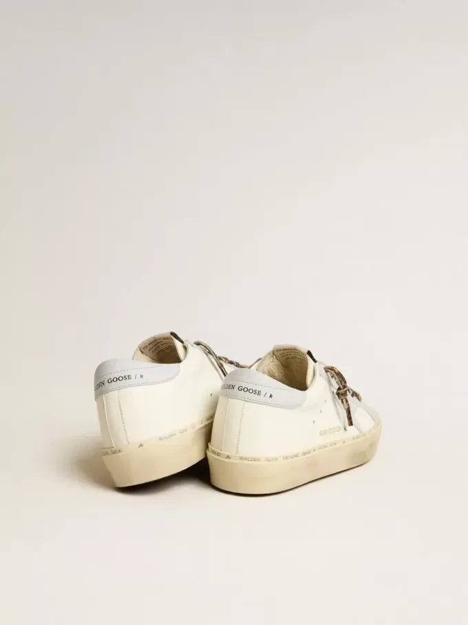 Hi Star LTD van leer met lichtblauwe leren ster en hielstuk