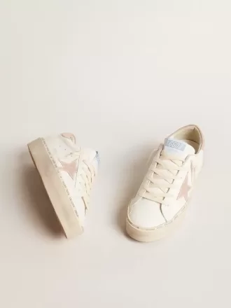 Hi Star LTD voor dames met oudroze suède ster en hielband met parels
