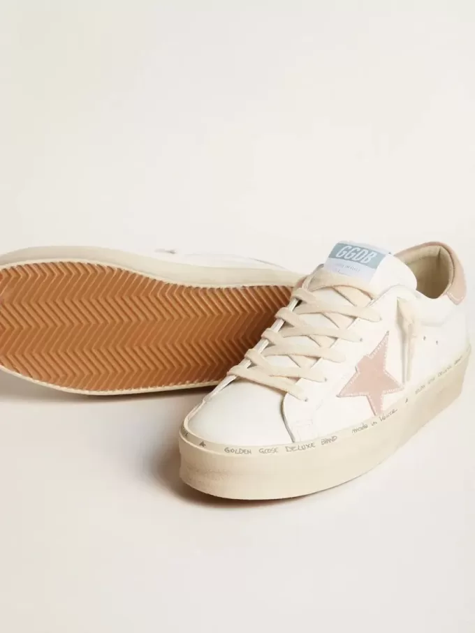 Hi Star LTD voor dames met oudroze suède ster en hielband met parels
