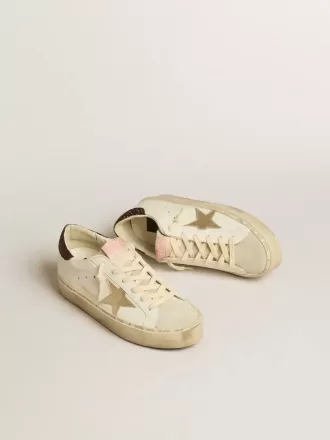 Hi Star met platina metallic leren ster en glitter hielbandje