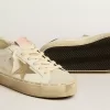 Hi Star met platina metallic leren ster en glitter hielbandje