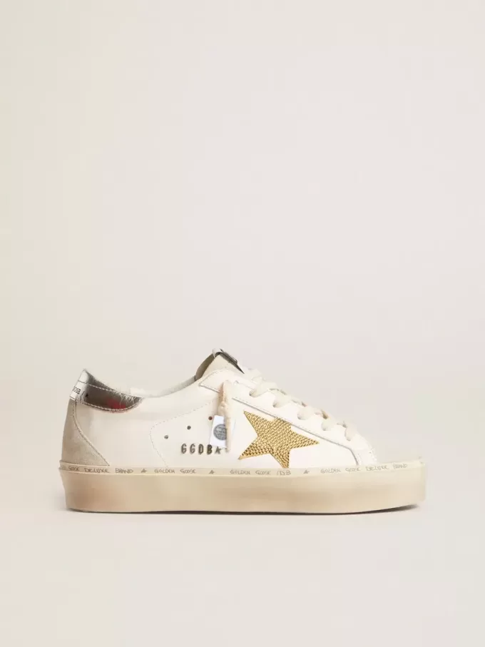 Hi Star met Swarovski-kristallen ster en zilveren leren hielstuk