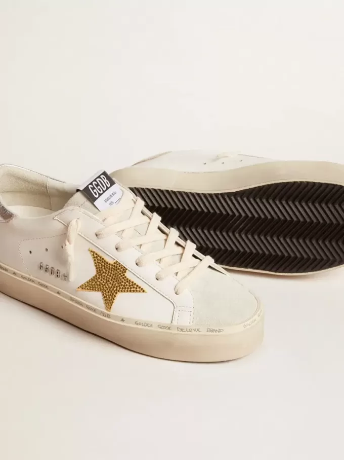 Hi Star met Swarovski-kristallen ster en zilveren leren hielstuk