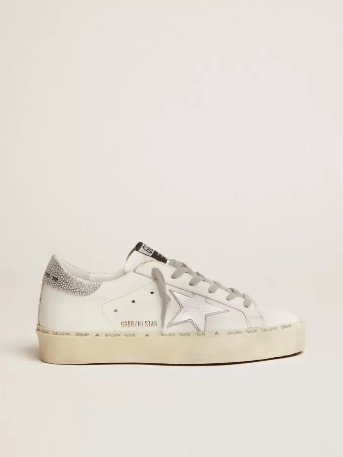 Hi Star voor dames met ster en metallic zilveren hak