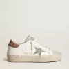 Hi Star voor dames met zilveren glitterster en duifgrijze nubuck hiellip