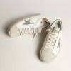 Hi Star voor dames met zilveren glitterster en duifgrijze nubuck hiellip
