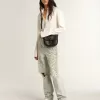 Hi Star voor dames met zilveren glitterster en duifgrijze nubuck hiellip
