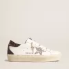 Hi Star voor dames met zilveren glitterster en robijnrode glitterhiellip