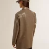 Houndstooth-jasje voor dames met all-over paillettenborduursel
