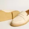 Jerry loafer in boterwit leer