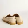 Jerry loafer in boterwit leer