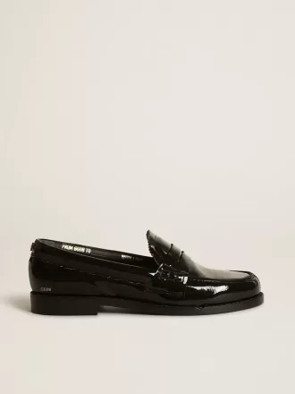 Jerry loafer in zwart lakleer