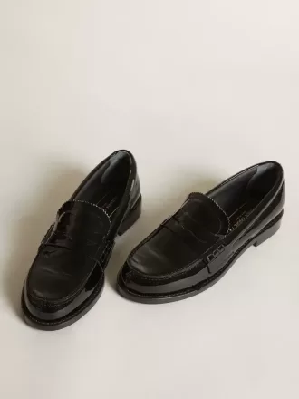 Jerry loafer in zwart lakleer