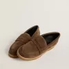 Jerry loafer voor dames in duifgrijs suède