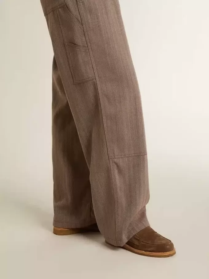 Jerry loafer voor dames in duifgrijs suède