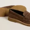 Jerry loafer voor dames in duifgrijs suède