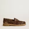 Jerry loafer voor dames in ponyhuid met luipaardprint