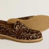 Jerry loafer voor dames in ponyhuid met luipaardprint