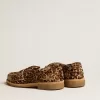 Jerry loafers voor heren van ponyhuid met luipaardprint