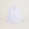 Jongensshirt met lichtblauwe strepen
