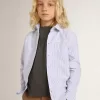 Jongensshirt met lichtblauwe strepen