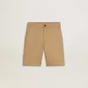 Jongensshort in beige katoen