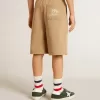 Jongensshort in beige katoen