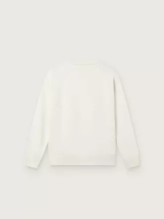 Journey wit katoenen sweatshirt met ronde hals voor meisjes, met mascotteprint en kristallen applicaties.