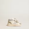 June Junior in nappa en metallic leren inzetstukken met glitterster