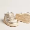 June Junior in nappa en metallic leren inzetstukken met glitterster