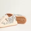 Junior Ball Star in glitter met zilverkleurige metalen hiellip