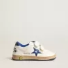 Junior Ball Star met blauwe metallic leren ster en hielstuk