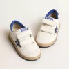 Junior Ball Star met blauwe metallic leren ster en hielstuk