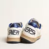 Junior Ball Star met blauwe metallic leren ster en hielstuk