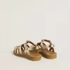Junior Maxime sandalen van goudkleurig metallic leer