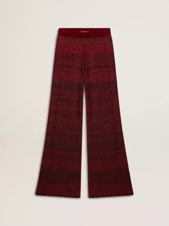 Katoenen broek met onregelmatige strepen