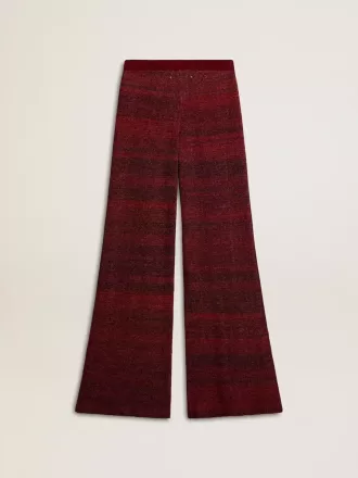 Katoenen broek met onregelmatige strepen