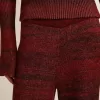 Katoenen broek met onregelmatige strepen