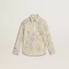 Katoenen meisjesshirt met veelkleurige bloemenprint